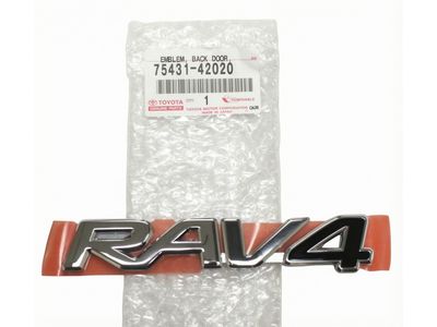 75431-42020 Toyota Emblem, Back Door Product Photo 3 of 4