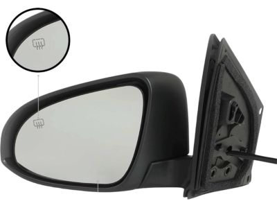 Toyota 87940-02F50-C0 Mirror Assembly, Outer Rear View, Driver Side, Black