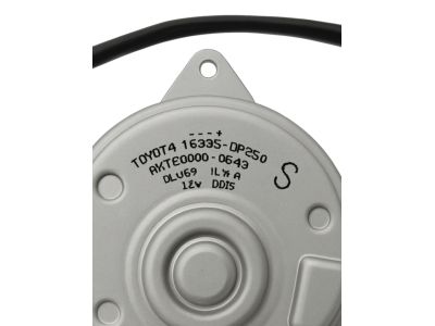Toyota 16363-0P250 Motor, Cooling Fan, Driver Side