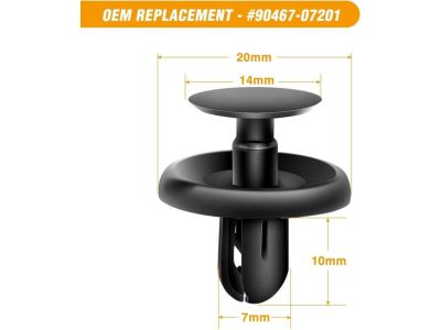 Toyota 90467-06212 Clip, Floor Under Cover