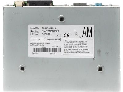 86840-0R012 Toyota Computer, Navigation Product Photo 3 of 4
