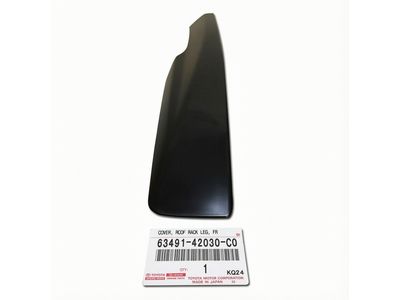 63491-42030-C0 Toyota Cover, Roof Rack Leg, Front Passenger Side, Black Product Photo 4 of 4