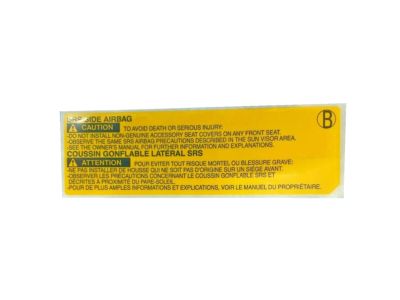 Toyota 74596-12011 Label,  Side Air Bag Caution