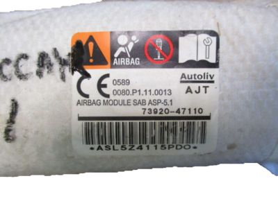 73920-47110 Toyota Air Bag Assembly, Front Seat, Driver Side Product Photo 2 of 3