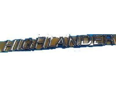 Toyota Highlander Emblem - 75442-48040