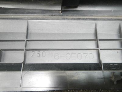 Toyota 75075-0E070-C0 Moulding Sub-Assembly, Rear Door, Outside Passenger Side