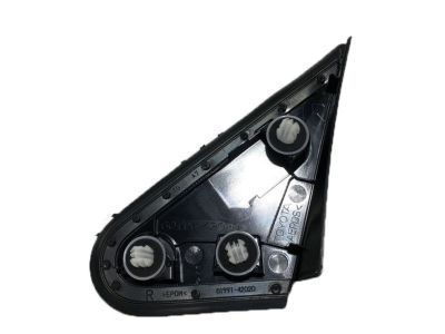 Toyota 60117-0R030 Corner Molding, Upper Passenger Side