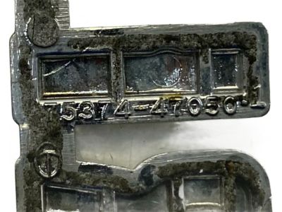 Toyota 75374-47050 Emblem, Side Panel, Passenger Side