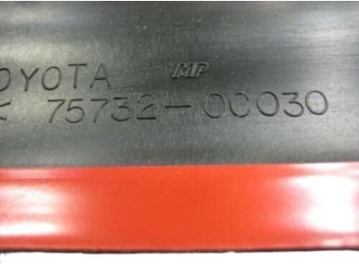 Toyota 75732-0C030-A0 Body Side Molding, White, Outside Driver Side