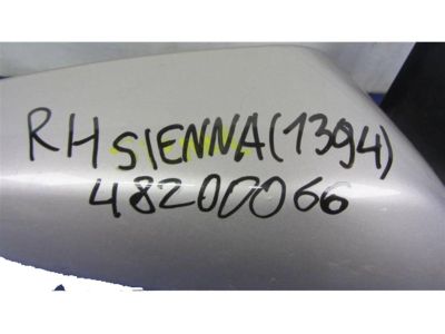 Toyota 87940-08093-B2 Mirror Assembly, Outer Rear View, Driver Side, Silver