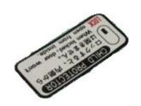 Toyota 69339-12010 Plate, Child Proof Or Child Protector Lock Caution