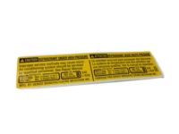 Toyota 88723-52050 A/C Label