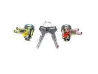 Toyota 69051-33010 Cylinder & Key Set, Door Lock, Passenger Side