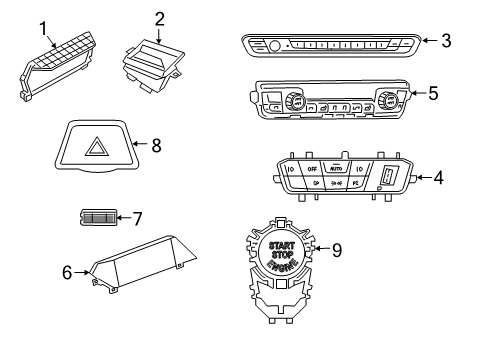 Toyota 90118-WA018 Gauge Cluster Screw