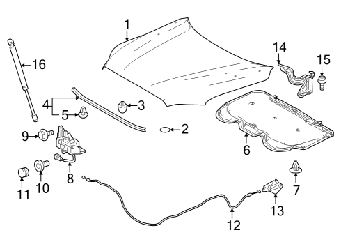 Toyota 82711-3F440 Release Cable Clamp