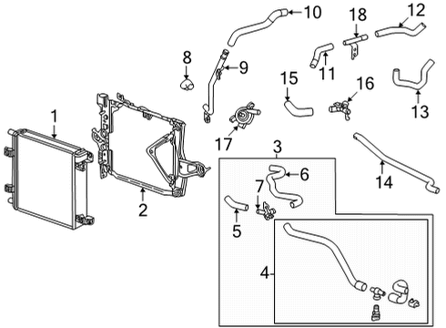 Toyota 92132-80628 Radiator Assembly Stud