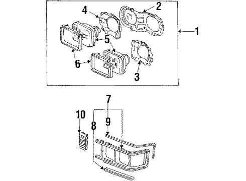 Toyota 00234-46H51 Sealed Beam
