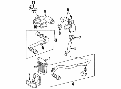 Toyota 17311-76010 Air Inlet Duct