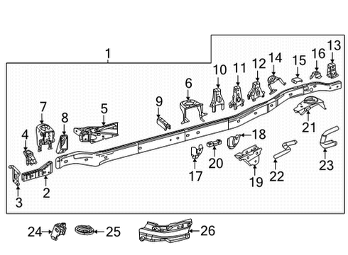 Toyota 90119-A0543 Mount Cushion Bolt