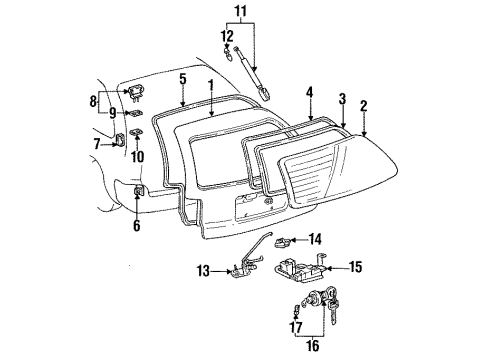 Toyota 68131-13400 Glass