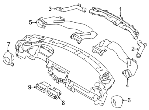2022 Toyota GR86 Ducts Diagram