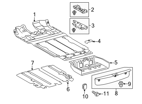 2020 Toyota Sienna Interior Trim - Rear Body Diagram