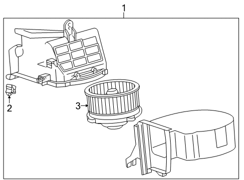 1998 Toyota Corolla Blower Motor & Fan Diagram
