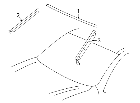 2005 Toyota Sequoia Reveal Moldings Diagram