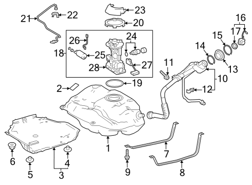 2022 Toyota Corolla Fuel Supply Diagram