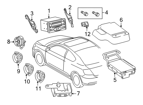 2013 Scion tC Sound System Diagram