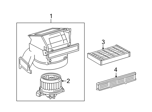 2012 Toyota Yaris Blower Motor & Fan Diagram