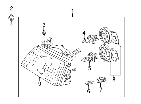2005 Toyota Land Cruiser Bulbs Diagram