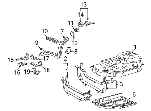 2012 Toyota Highlander Fuel Supply Diagram