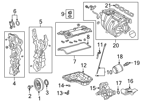 Motor Assembly, Cam Timing Control W/EDU Diagram for 13090-25010