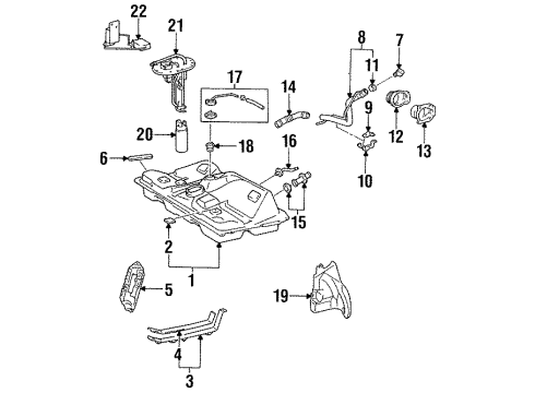 1998 Toyota Celica Fuel Supply Diagram