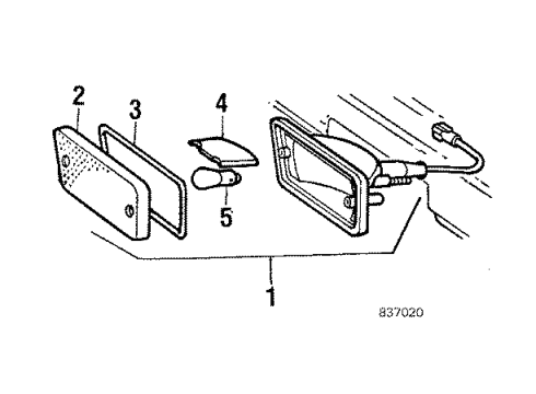 1984 Toyota Starlet Park Lamps Diagram