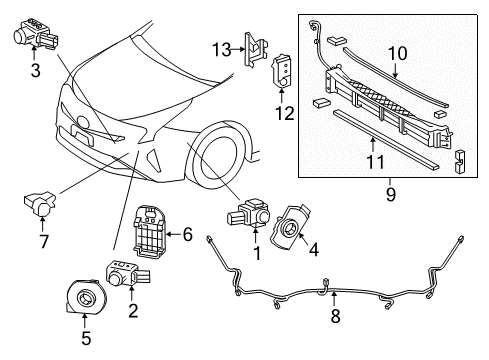 2017 Toyota Prius Automatic Temperature Controls Diagram