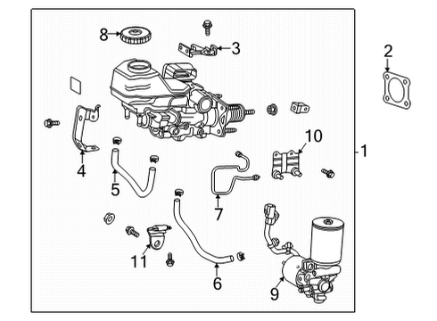 2023 Toyota RAV4 Prime Dash Panel Components Diagram