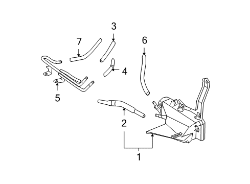Hose(For Oil Cooler Outlet) Diagram for 90080-44119