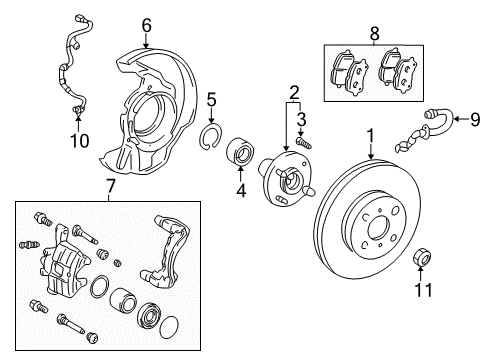 2007 Toyota Corolla Anti-Lock Brakes Diagram