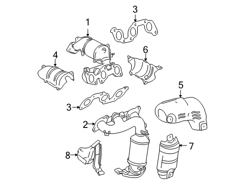 2004 Toyota Sienna Exhaust Manifold Diagram