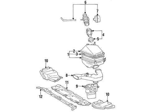 1995 Toyota Camry Sensor, Throttle Position (For E.F.I.) Diagram for 89452-32060