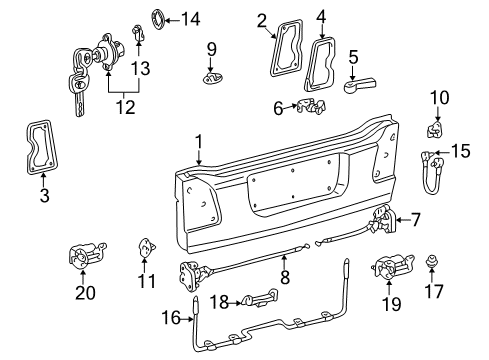 Plug, Hole Diagram for 90950-01690