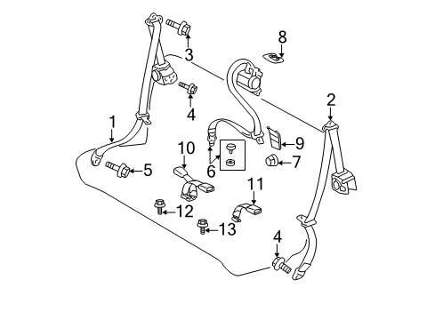 2013 Scion tC Seat Belt Diagram
