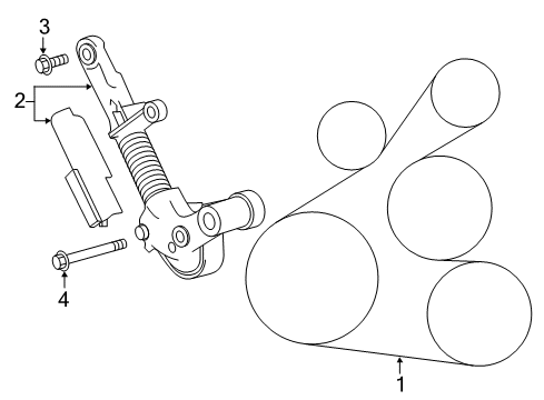 2018 Toyota Corolla iM Belts & Pulleys Diagram
