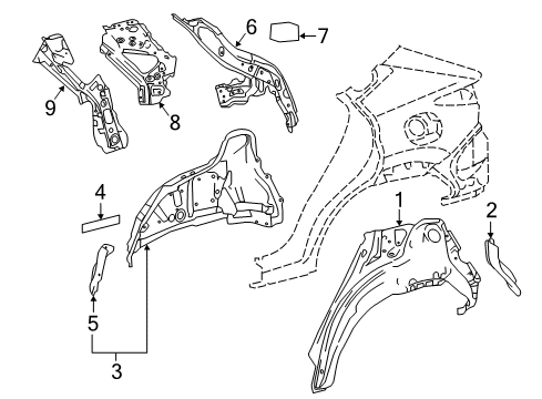 Sheet, Cowl Top Insulator Diagram for 55742-42050