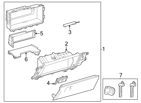 2024 Toyota Sequoia Glove Box Diagram