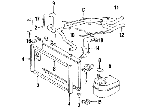 1993 Toyota Previa Pipe Diagram for 16206-76020