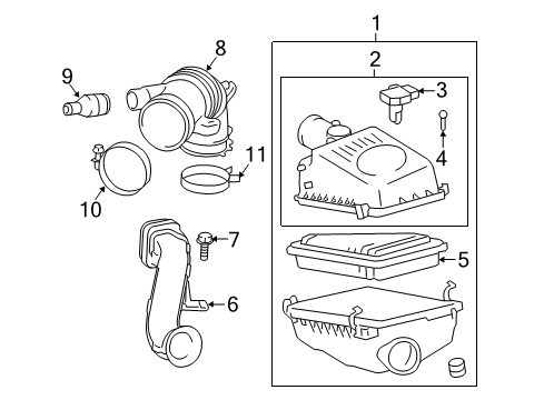 2013 Scion tC Air Intake Diagram