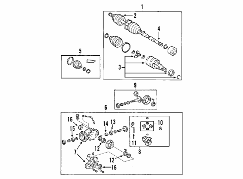 2017 Toyota Sequoia Rear Axle, Axle Shafts & Joints, Differential, Drive Axles, Propeller Shaft Diagram